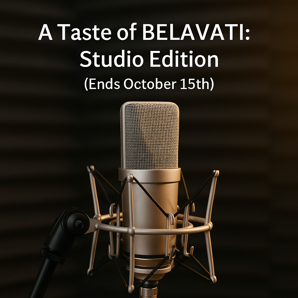 A Taste of BELAVATI: Studio Edition (Ends October 15th)
